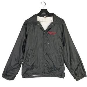 Vintage Circuit City Coach‎ Jacket Red Nylon Unisex M Embroidered Logo Button